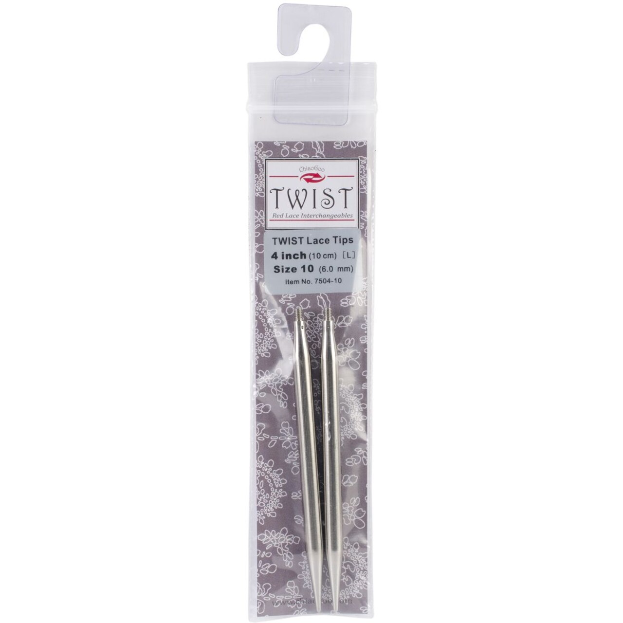 ChiaoGoo TWIST Red Lace Interchangeable Tips 4" - Sizes US 2.5 - 13